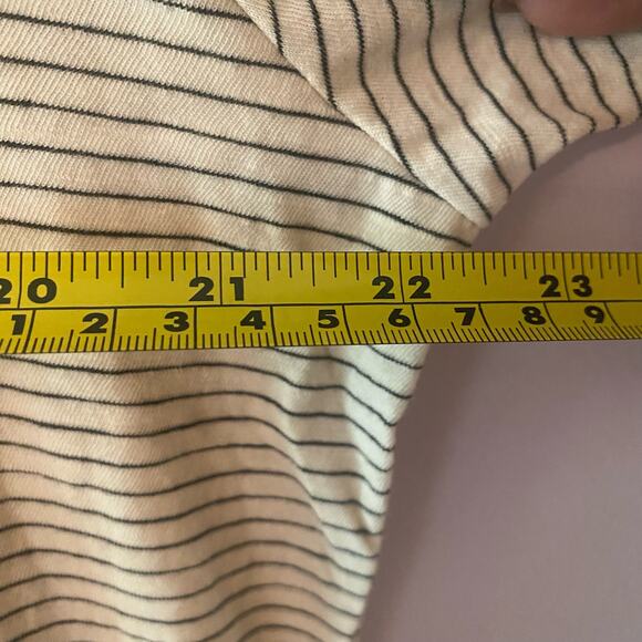 Marine Layer Men's size‎ Large XL White Black Stripe Short Sleeve Basic T-Shirt - Picture 7 of 8